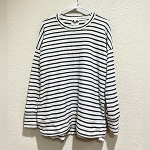 Aerie Striped Pullover, M